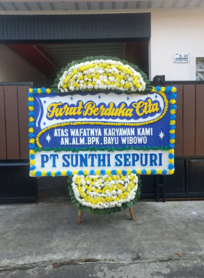 Papan Bunga Duka di Gebangsari